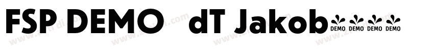 FSP DEMO   dT Jakob字体转换
